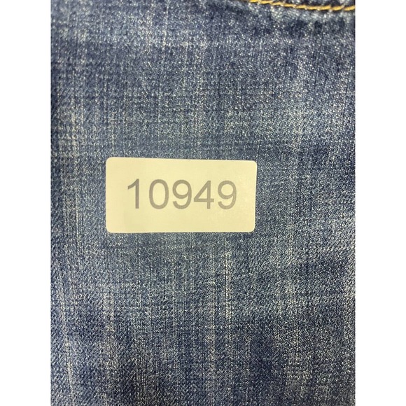 Adriano Goldschmied Jeans Adult 33 Blue The Hero Straight Leg Mid Rise Logo Mens - Picture 13 of 13